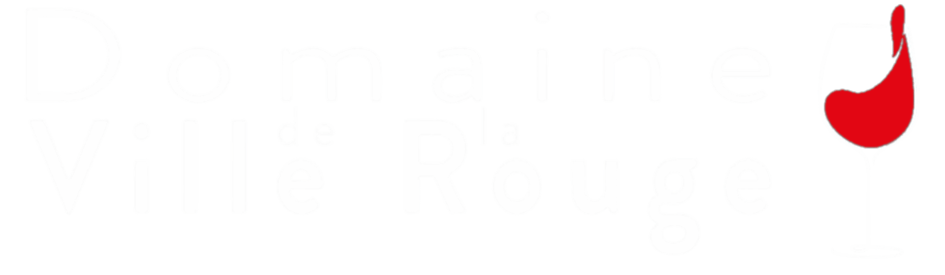 Domaine de la ville rouge logo blanc